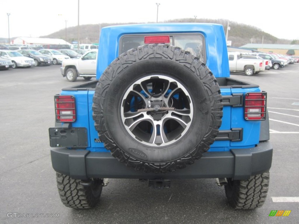 2012 Wrangler Unlimited Sahara Mopar JK-8 Conversion 4x4 - Cosmos Blue / Black photo #5