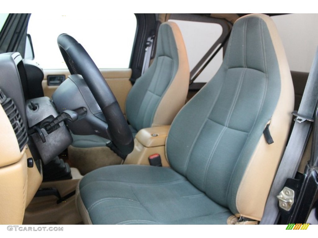 1998 Jeep Wrangler Sahara 4x4 Front Seat Photo #80428568