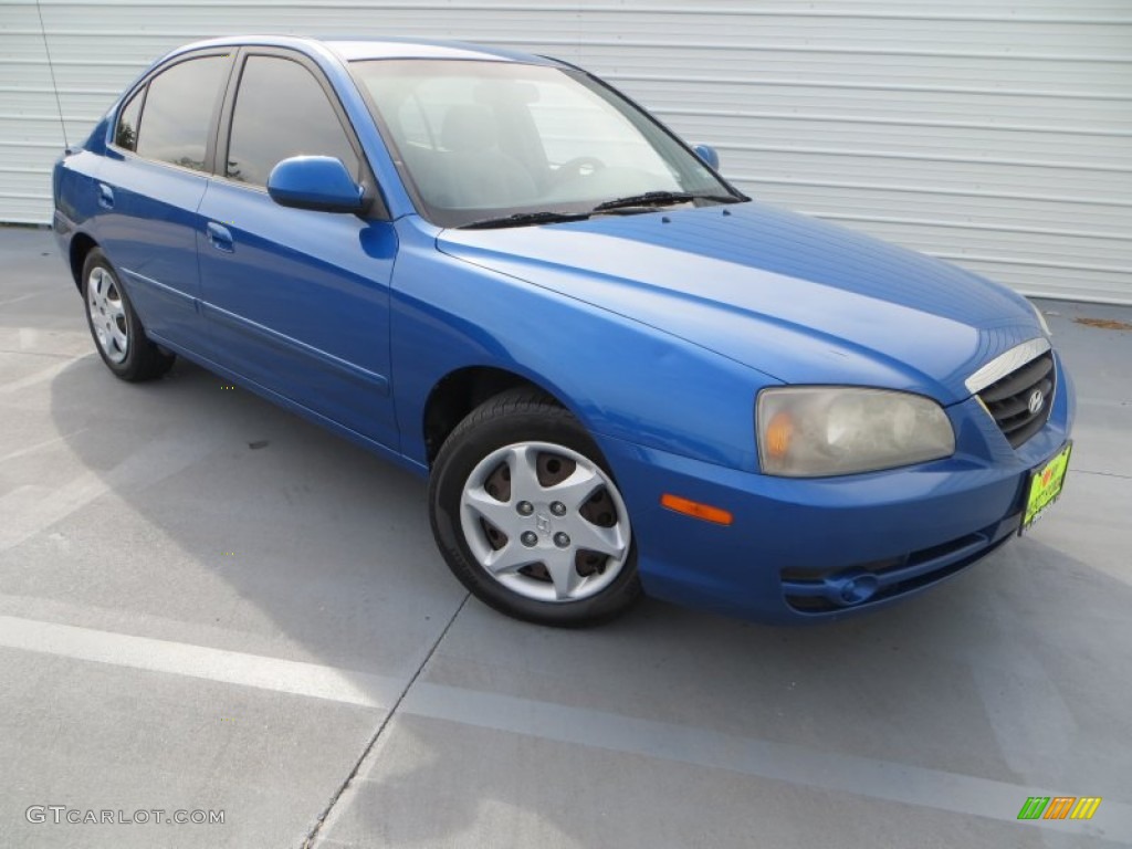 2006 Elantra GLS Sedan - Tidal Wave Blue / Gray photo #1