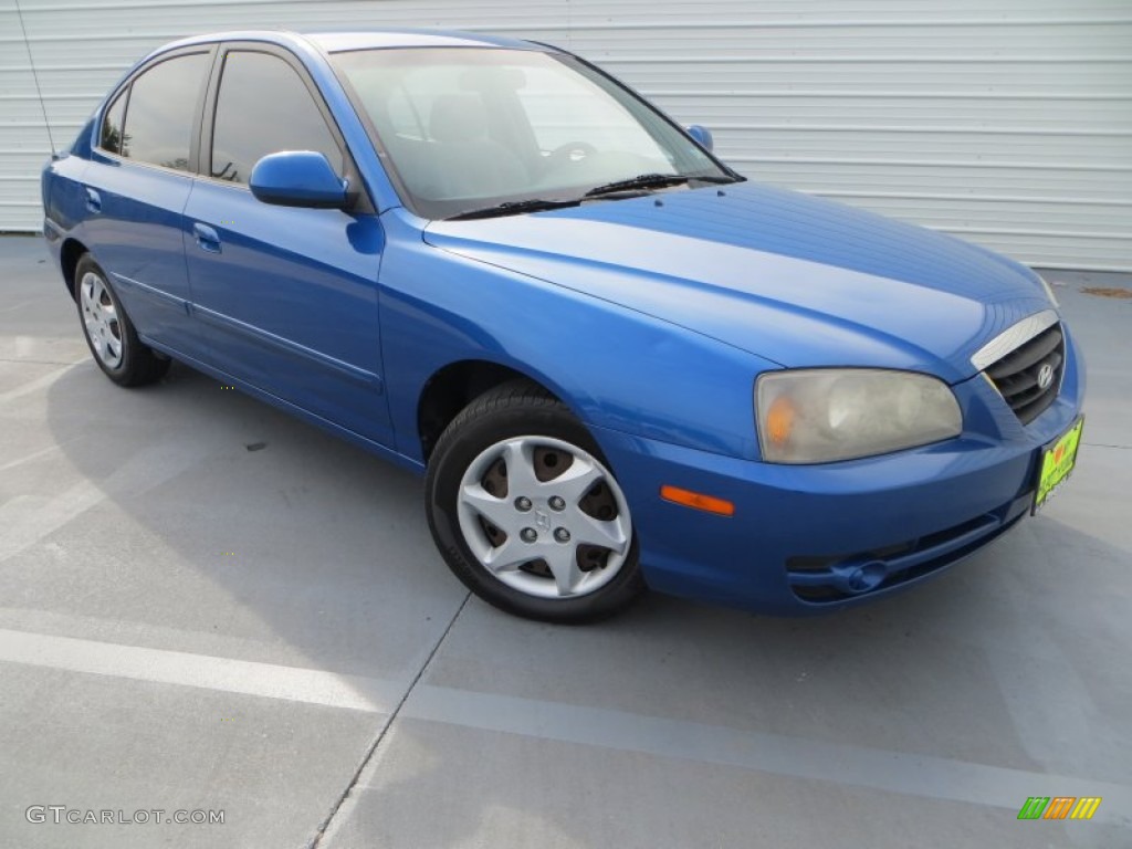 2006 Elantra GLS Sedan - Tidal Wave Blue / Gray photo #2