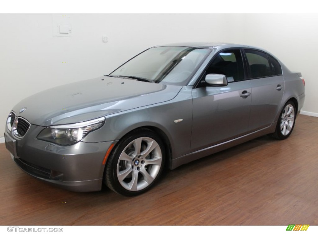 Space Grey Metallic 2008 BMW 5 Series 535i Sedan Exterior Photo #80428790