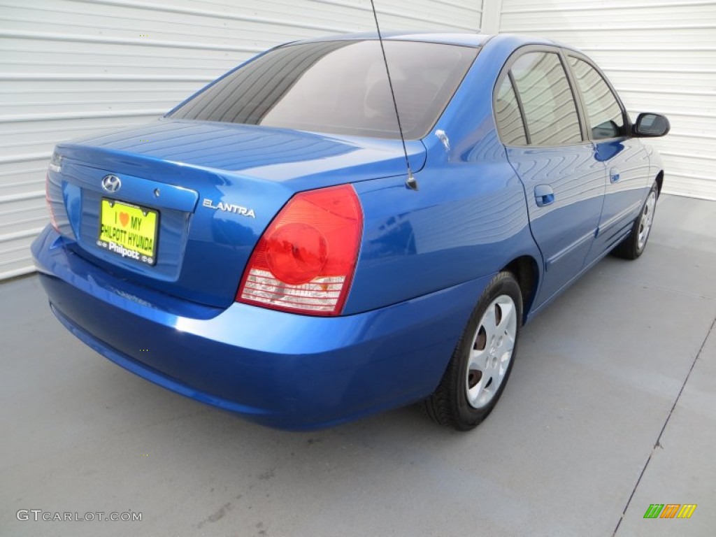 2006 Elantra GLS Sedan - Tidal Wave Blue / Gray photo #4