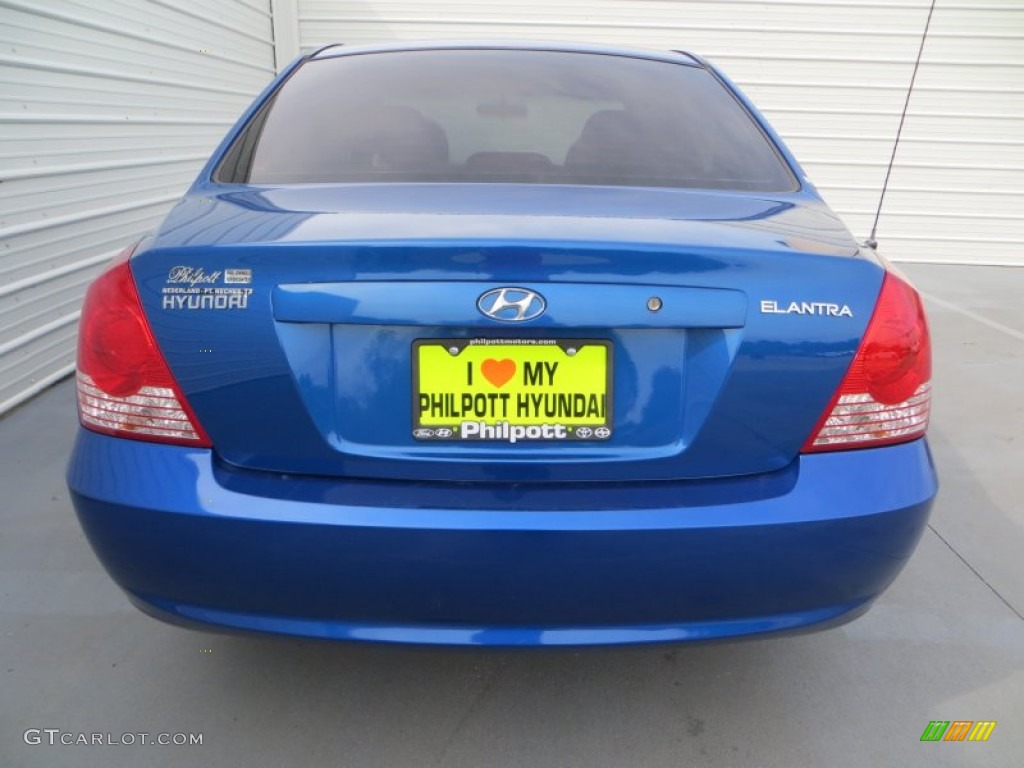2006 Elantra GLS Sedan - Tidal Wave Blue / Gray photo #5