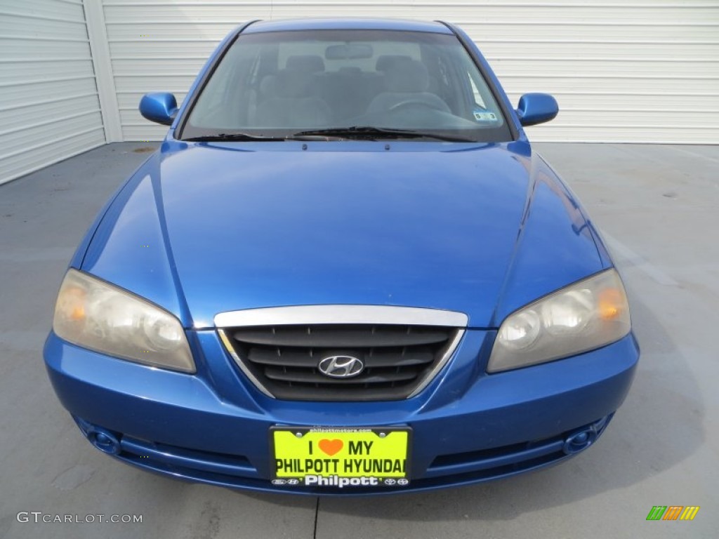 2006 Elantra GLS Sedan - Tidal Wave Blue / Gray photo #8