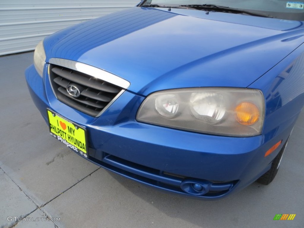 2006 Elantra GLS Sedan - Tidal Wave Blue / Gray photo #10