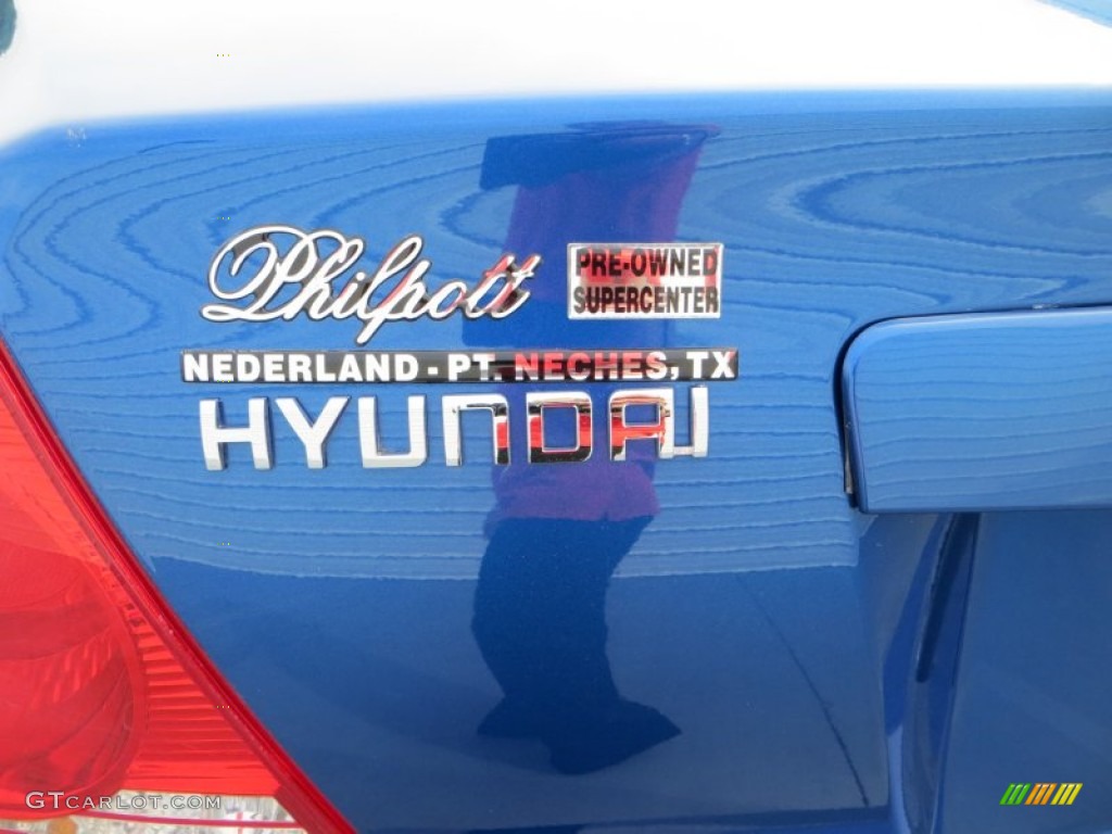 2006 Elantra GLS Sedan - Tidal Wave Blue / Gray photo #18