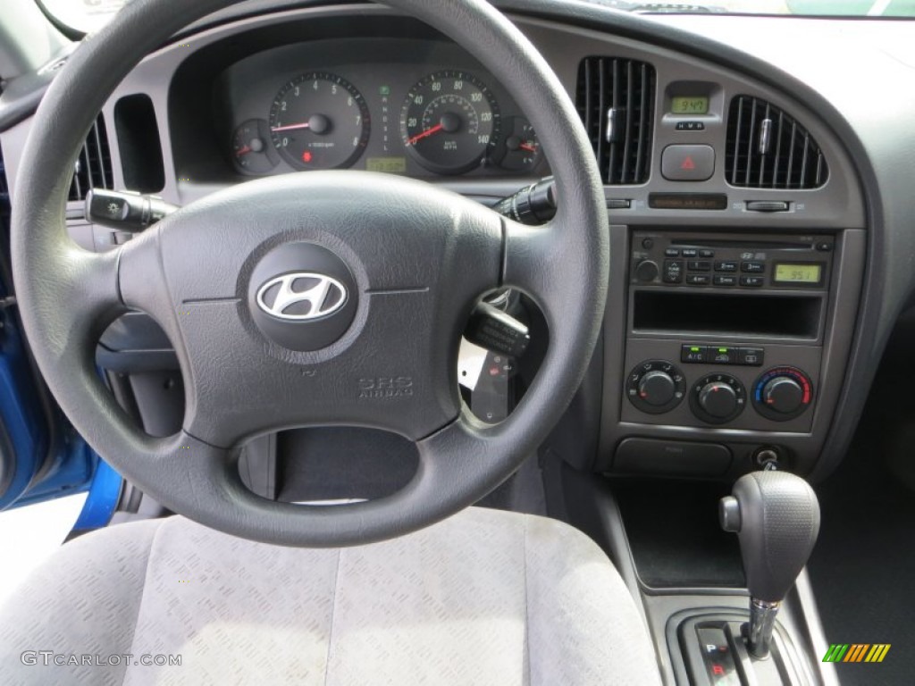 2006 Elantra GLS Sedan - Tidal Wave Blue / Gray photo #33