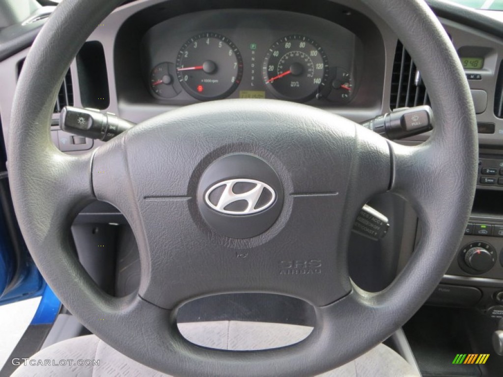 2006 Elantra GLS Sedan - Tidal Wave Blue / Gray photo #39
