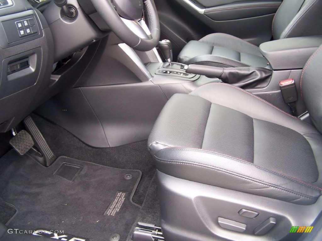 Black Interior 2013 Mazda CX-5 Grand Touring Photo #80429717