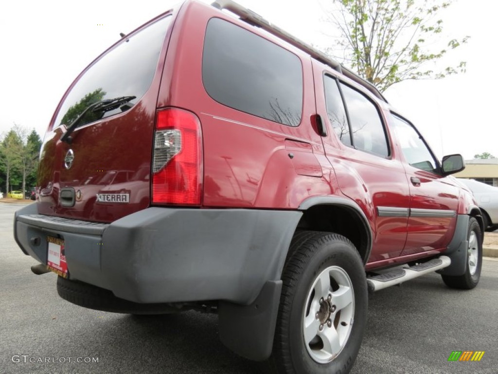 2004 Xterra SE - Thermal Red Metallic / Gray photo #3