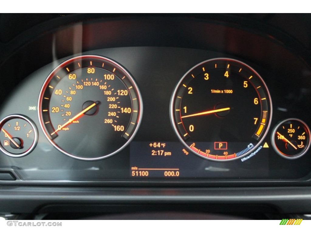 2011 BMW 5 Series 550i Sedan Gauges Photo #80429999