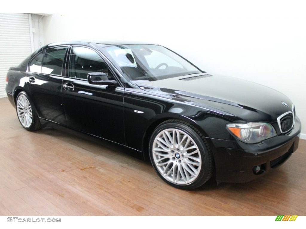 2008 7 Series 750i Sedan - Jet Black / Black photo #2
