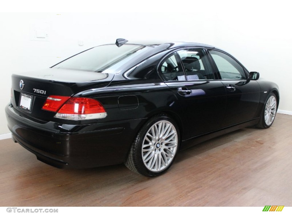 2008 7 Series 750i Sedan - Jet Black / Black photo #3