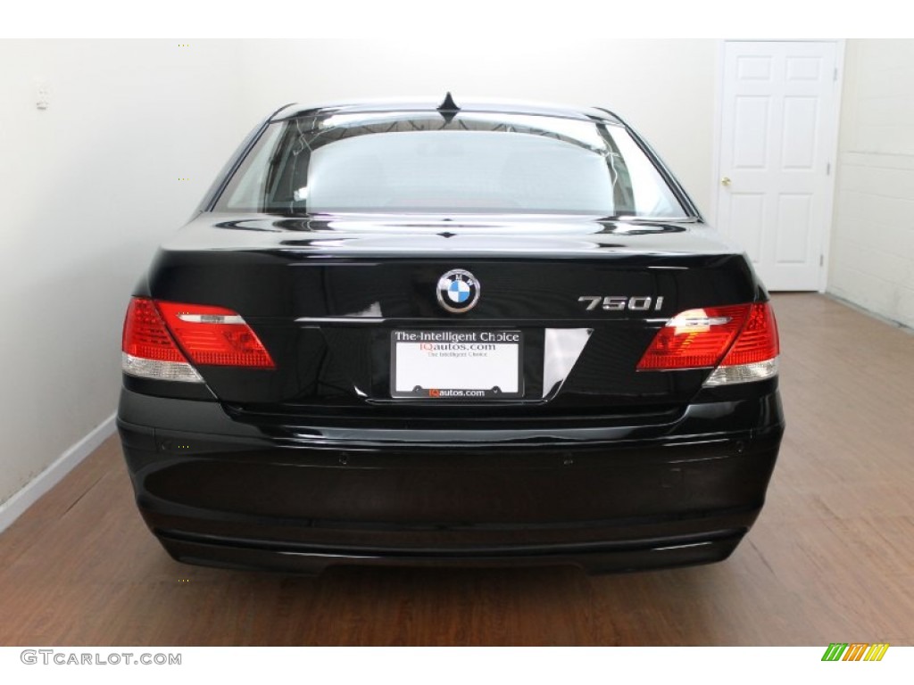2008 7 Series 750i Sedan - Jet Black / Black photo #6