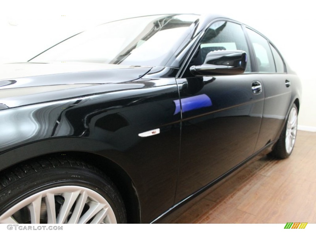 2008 7 Series 750i Sedan - Jet Black / Black photo #8