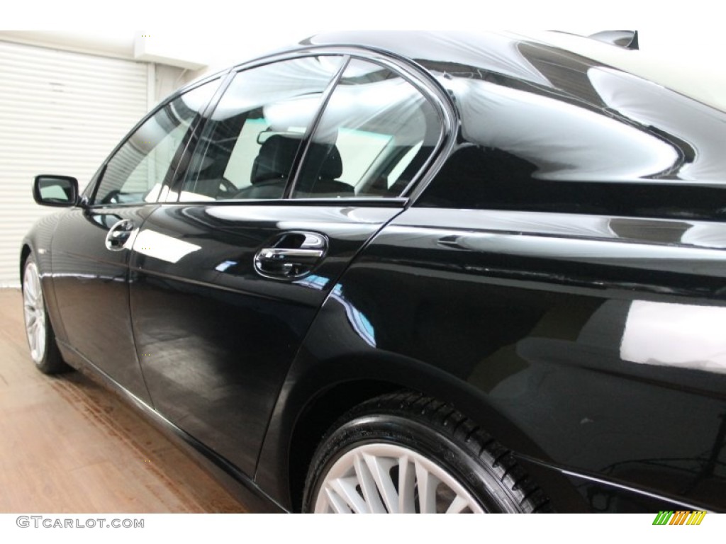 2008 7 Series 750i Sedan - Jet Black / Black photo #9