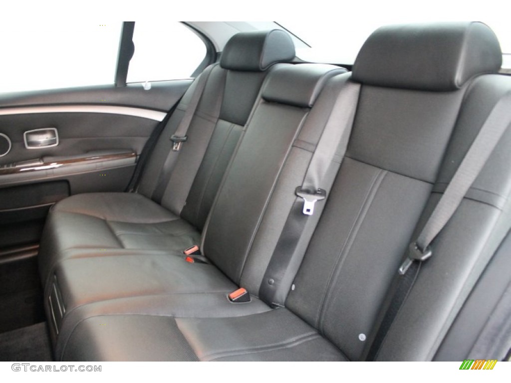 Black Interior 2008 BMW 7 Series 750i Sedan Photo #80431358