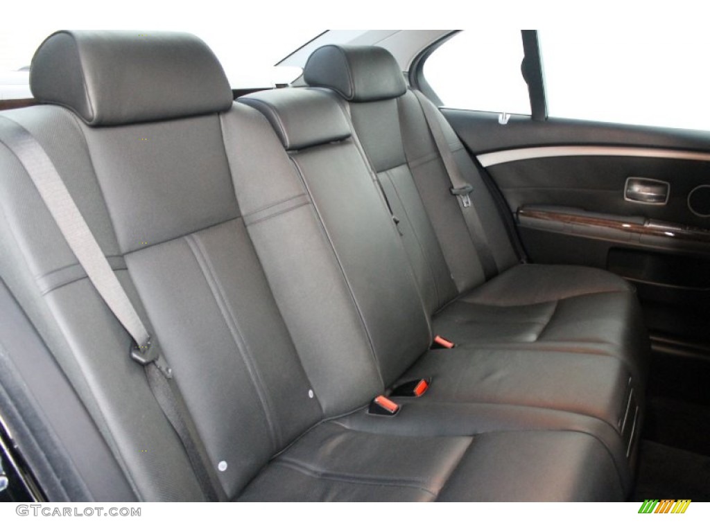 2008 BMW 7 Series 750i Sedan Rear Seat Photo #80431367