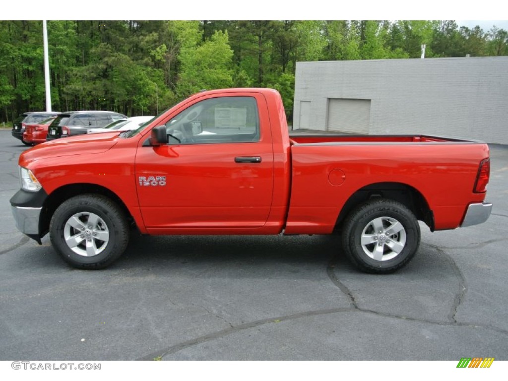 Flame Red 2013 Ram 1500 Tradesman Regular Cab 4x4 Exterior Photo #80432210