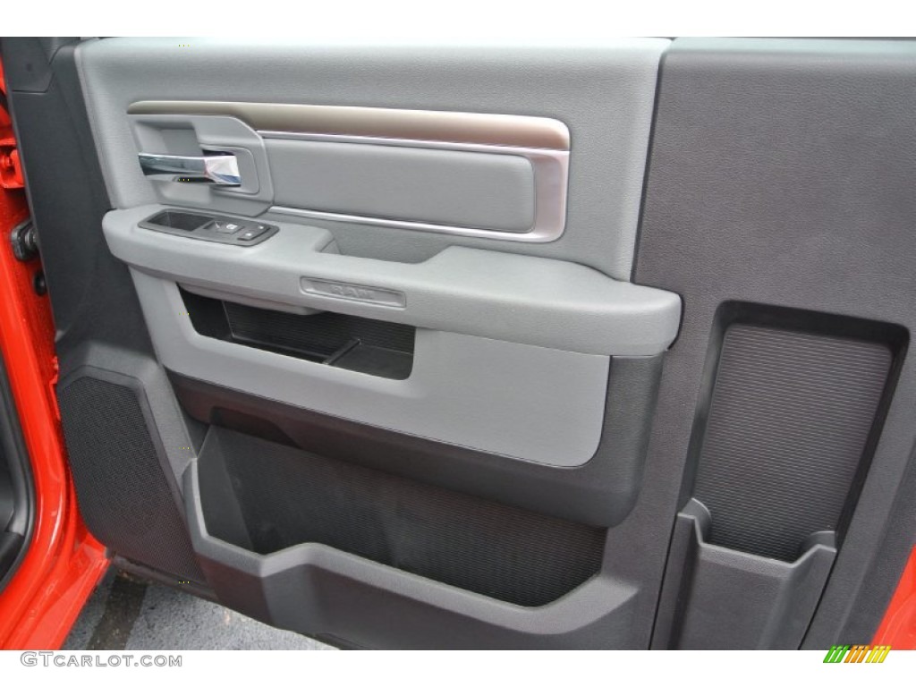 2013 Ram 1500 Tradesman Regular Cab 4x4 Black/Diesel Gray Door Panel Photo #80432564