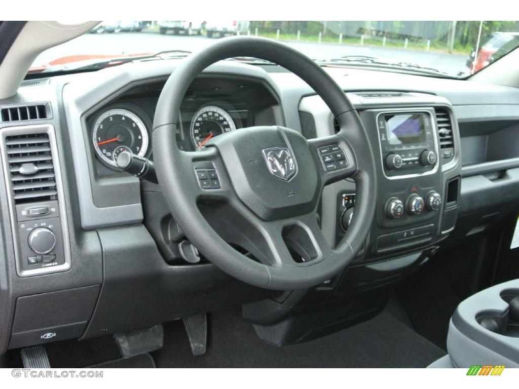 2013 Ram 1500 Tradesman Regular Cab 4x4 Black/Diesel Gray Dashboard Photo #80432678