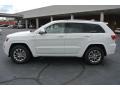 2014 Bright White Jeep Grand Cherokee Overland 4x4  photo #3