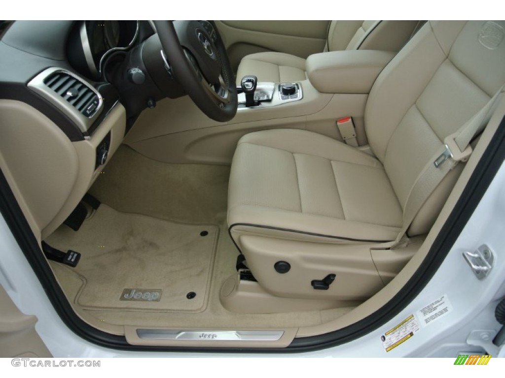 2014 Jeep Grand Cherokee Overland 4x4 Front Seat Photo #80437166