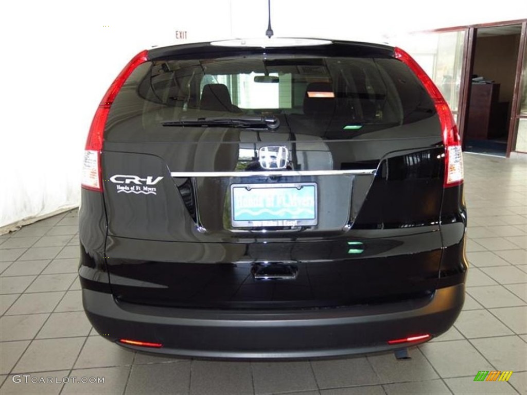 2012 CR-V EX - Crystal Black Pearl / Black photo #6