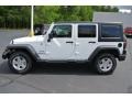 Bright White 2013 Jeep Wrangler Unlimited Sport S 4x4 Exterior