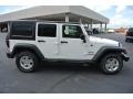 Bright White 2013 Jeep Wrangler Unlimited Sport S 4x4 Exterior