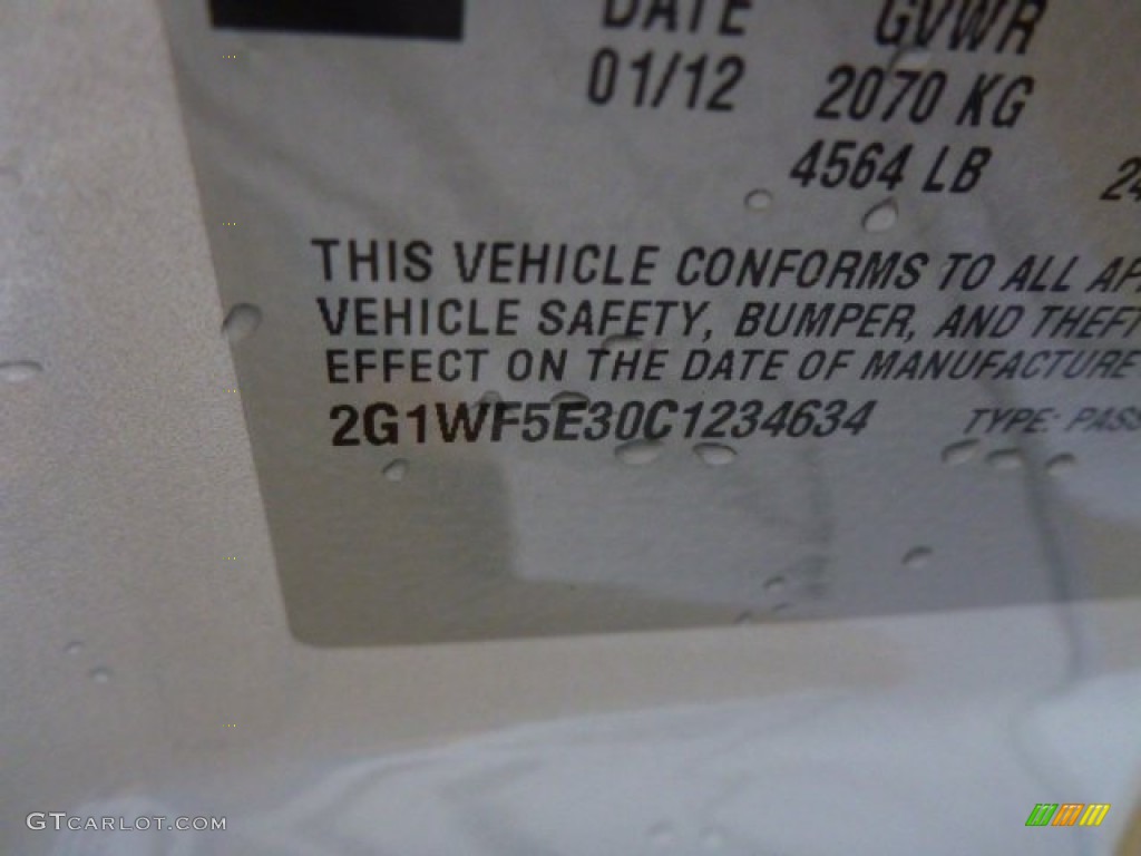 2012 Impala LS - Ashen Gray Metallic / Gray photo #16