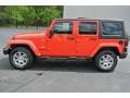 Rock Lobster Red 2013 Jeep Wrangler Unlimited Sahara 4x4 Exterior