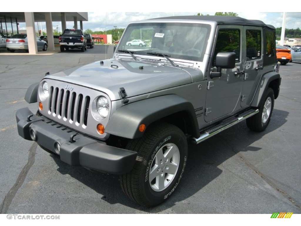 2013 Wrangler Unlimited Sport S 4x4 - Billet Silver Metallic / Black photo #2