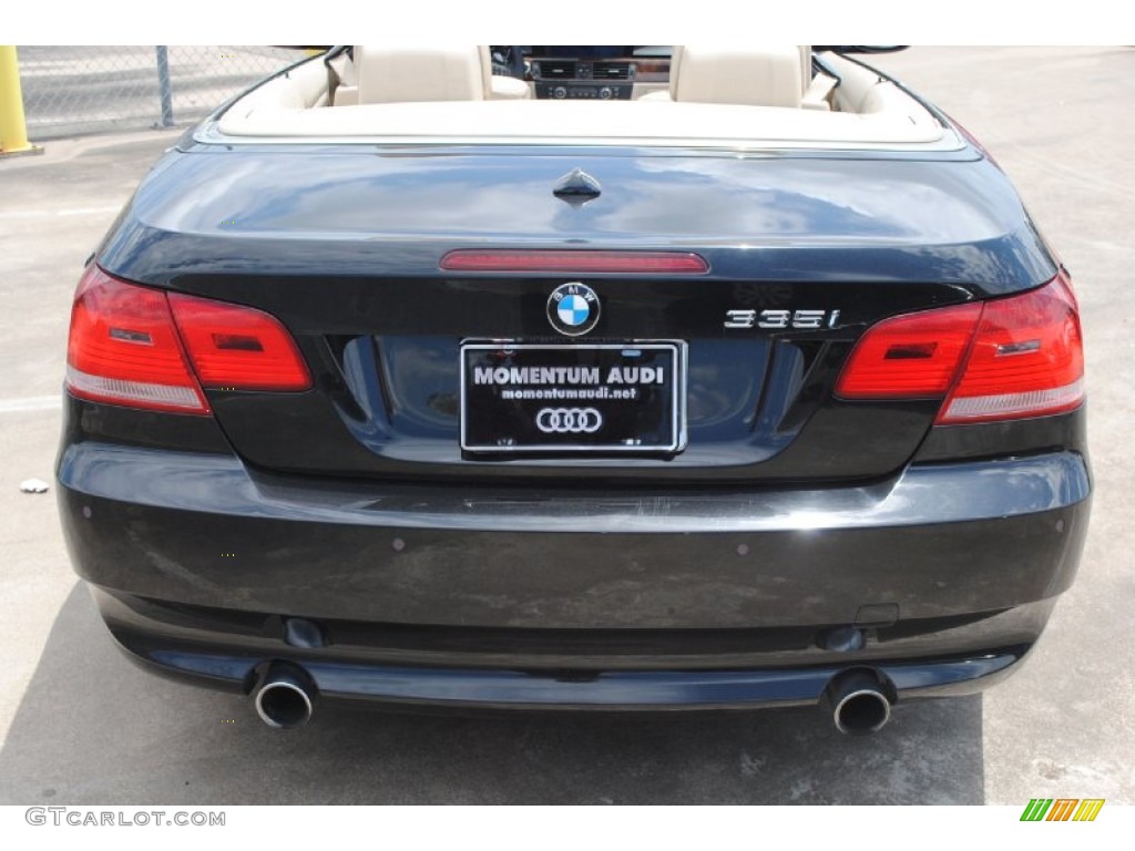 2007 3 Series 335i Convertible - Jet Black / Cream Beige photo #8