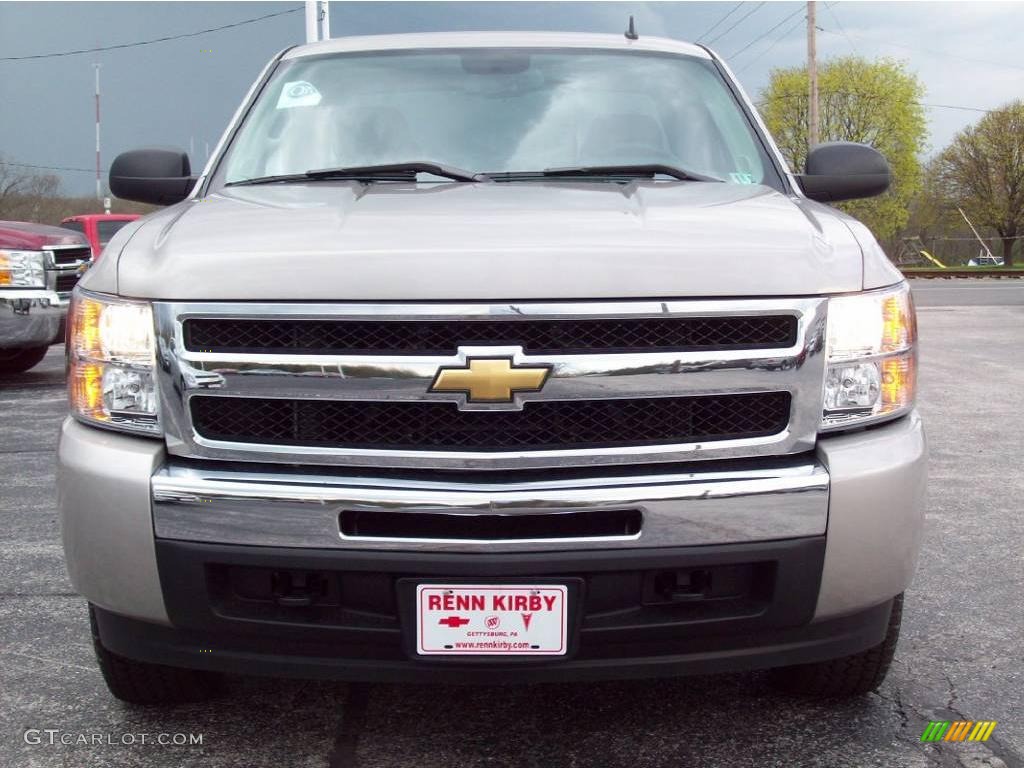 2009 Silverado 1500 LT Extended Cab 4x4 - Silver Birch Metallic / Ebony photo #7