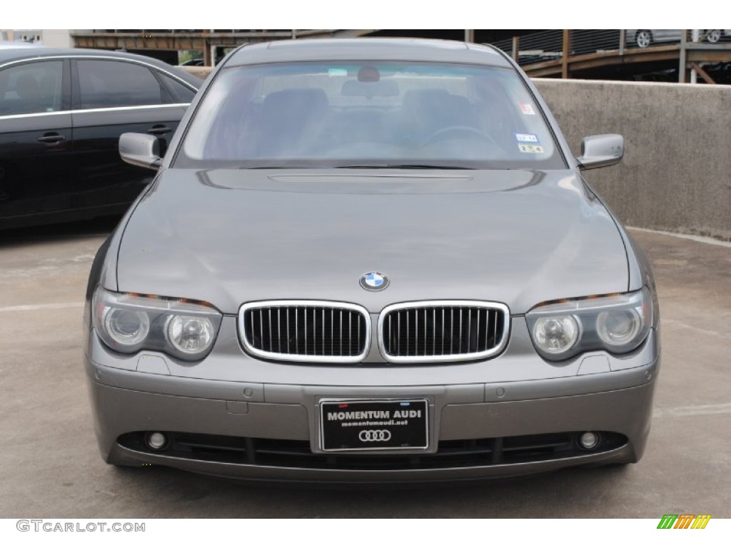 2003 7 Series 745Li Sedan - Sterling Grey Metallic / Black/Black photo #2