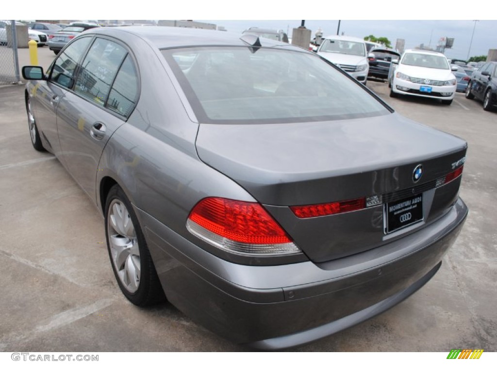 2003 7 Series 745Li Sedan - Sterling Grey Metallic / Black/Black photo #5