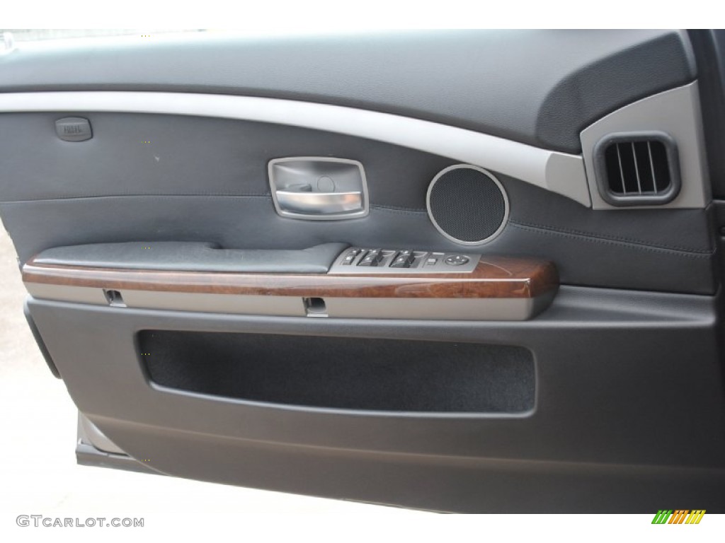2003 7 Series 745Li Sedan - Sterling Grey Metallic / Black/Black photo #9