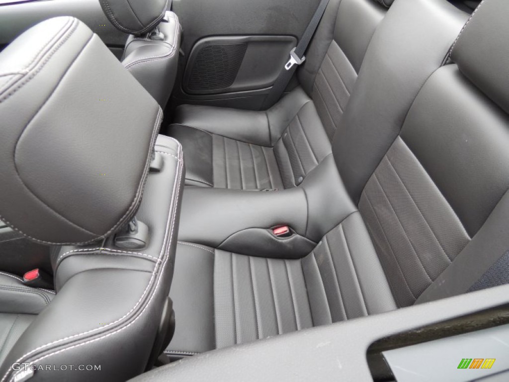 Charcoal Black Interior 2013 Ford Mustang V6 Premium Convertible Photo #80440775