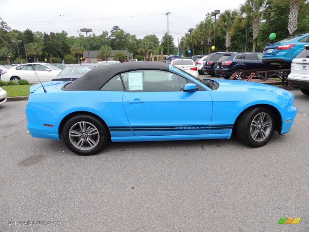 Grabber Blue 2013 Ford Mustang V6 Premium Convertible Exterior Photo #80440835