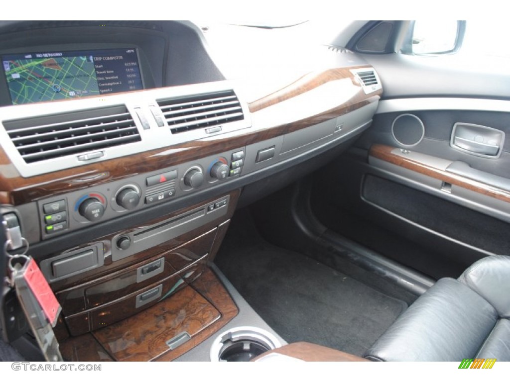 2003 7 Series 745Li Sedan - Sterling Grey Metallic / Black/Black photo #13