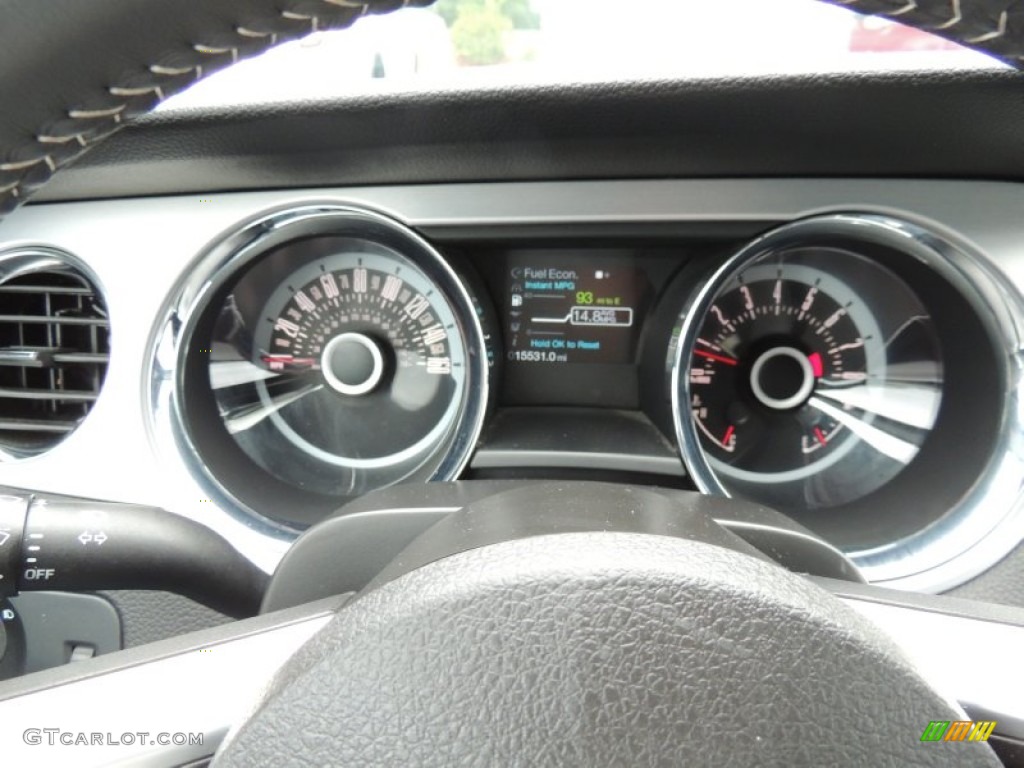2013 Ford Mustang V6 Premium Convertible Gauges Photo #80441078