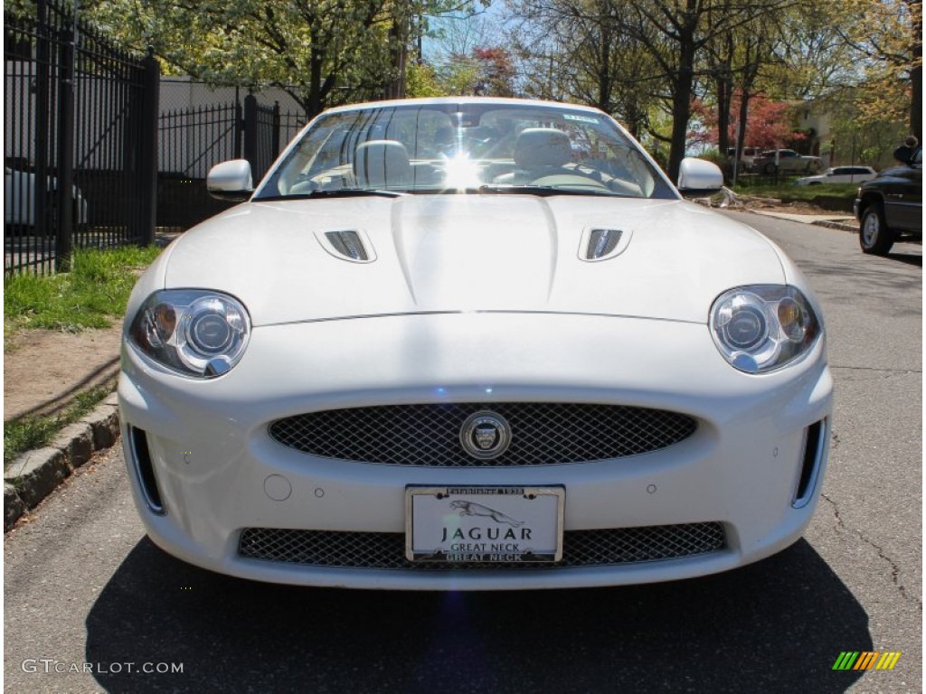 2010 XK XKR Convertible - Porcelain White / Caramel photo #2