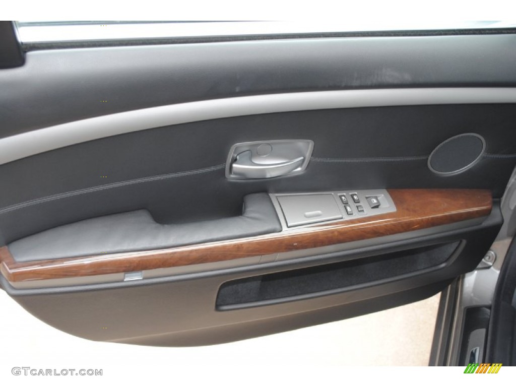 2003 7 Series 745Li Sedan - Sterling Grey Metallic / Black/Black photo #30