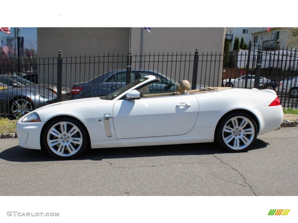 2010 XK XKR Convertible - Porcelain White / Caramel photo #3