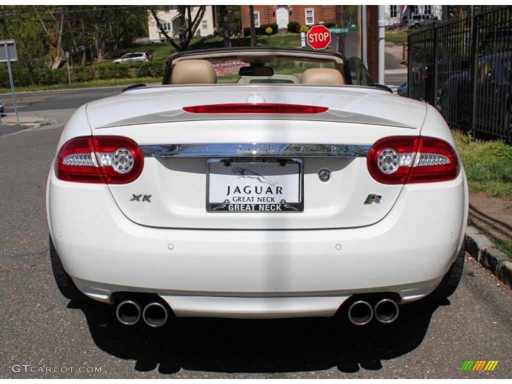 2010 XK XKR Convertible - Porcelain White / Caramel photo #5