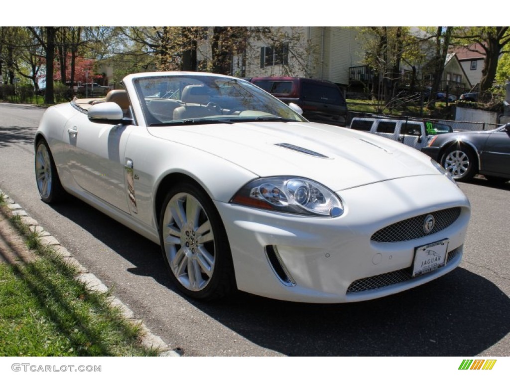 2010 XK XKR Convertible - Porcelain White / Caramel photo #7