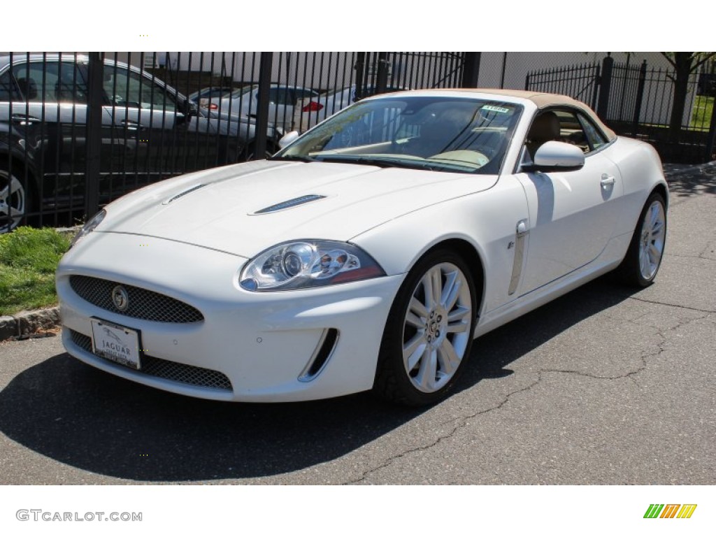 2010 XK XKR Convertible - Porcelain White / Caramel photo #22