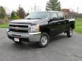 2009 Black Chevrolet Silverado 2500HD LT Crew Cab 4x4  photo #2