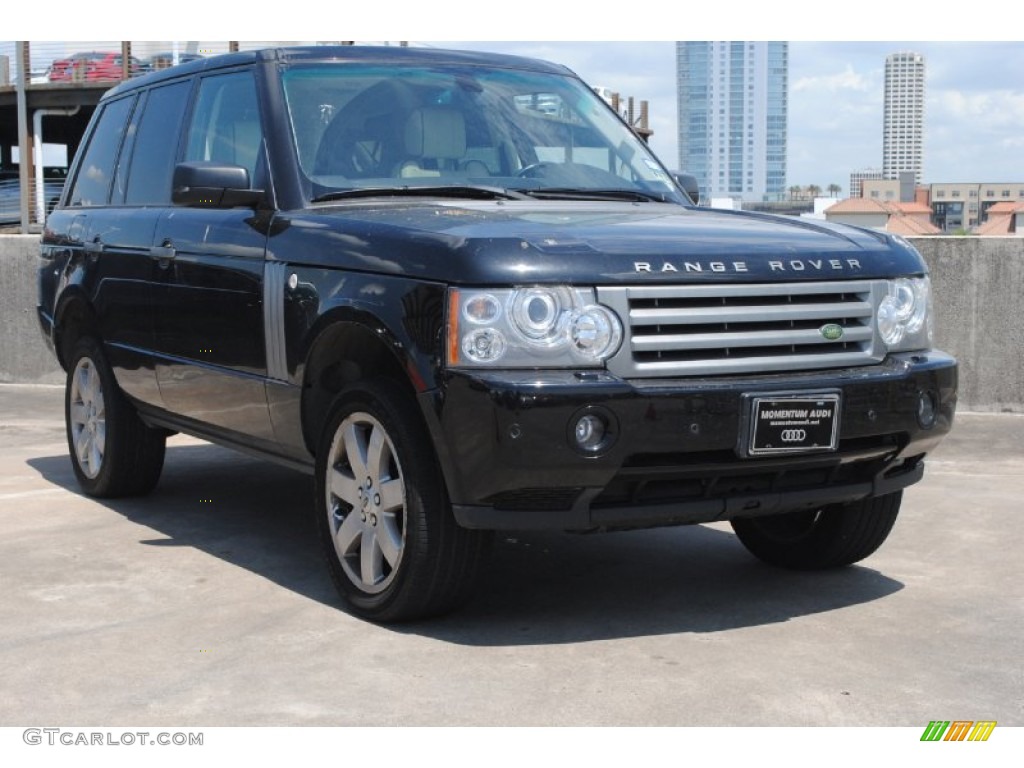 2008 Range Rover V8 HSE - Java Black Pearlescent / Ivory photo #1